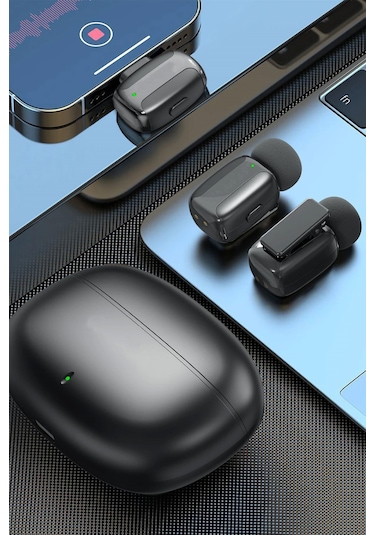 Plentiful Profesyonel Kablosuz Yaka Mikrofonu İphone 15/16 Uyumlu 2 Mikrofonlu Type-c 1072