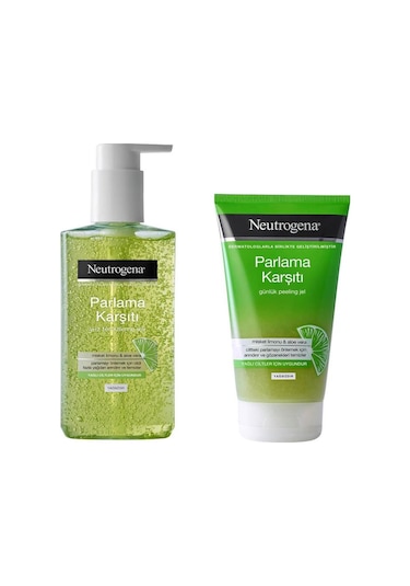 Neutrogena Parlama Karşıtı Peeling ve Temizleme Jeli 2li Set