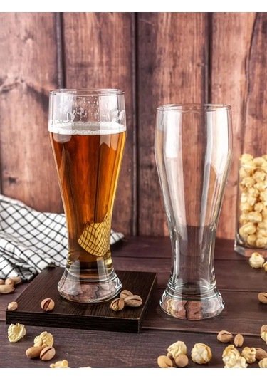 Pasabahce Cam Bardak 665 Ml Bira İçin, 6 Adet 10944913 Beyaz