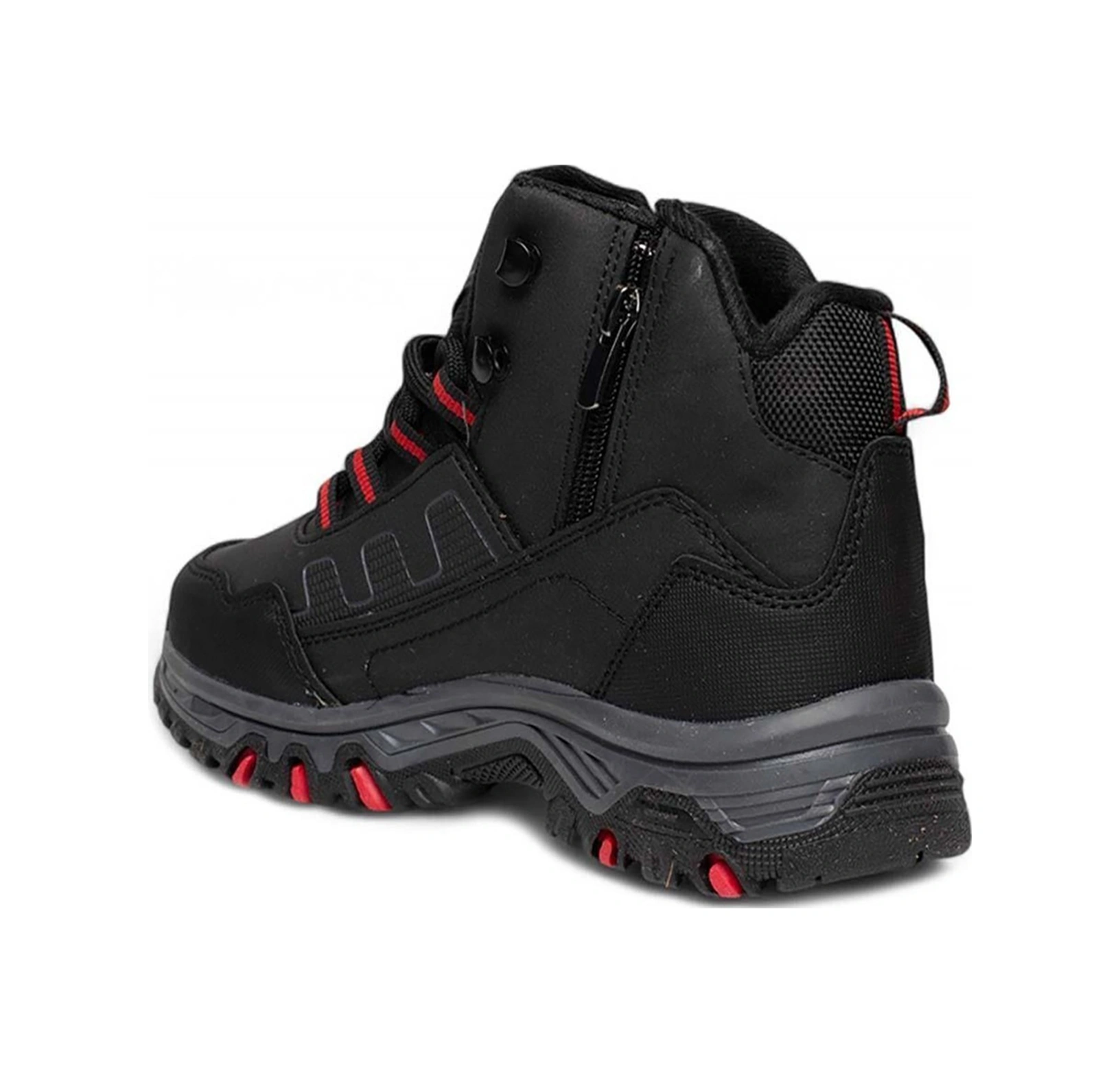 Celira Mgp Siyah Kırmızı Erkek Kışlık Bot Ayakkabı Nsb934 Siyah