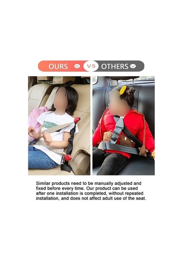 Tongxida Araba Çocuk Koltuğu Emniyet Kemeri Ayarı Kırmızı, Çarpışma Önleyici Limit Sabitleyici