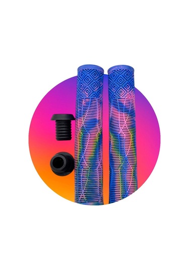 17 Cm Mtb Bmx Freeride Elcik Silikon Bisiklet Elcik Kaymaz Yapı Dirt Jump Bisiklet Elciği Mor Mavi Pembe - Beyaz