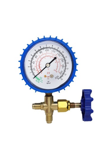 Suofeng Çift Değerli Klima Ve Soğutma Sistemi Basınç Ölçer, R22 R134 R404 Gazları İçin Ayarlanabilir Bakım Aracı
