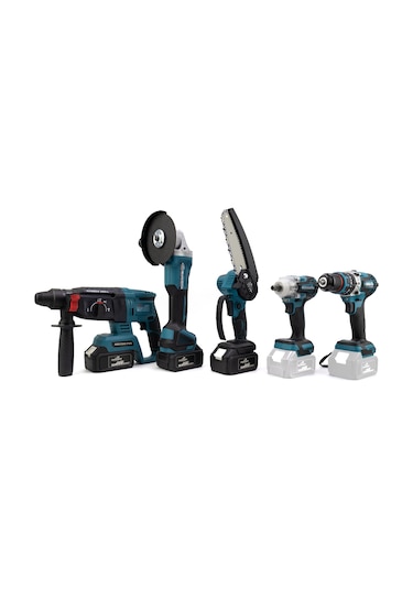 Dawreek Beşli Set MK350 (Budama Testeresi 13 MM Ç.Mandren+S.Sıkma+Ş.Spral+Ş.Hilti)
