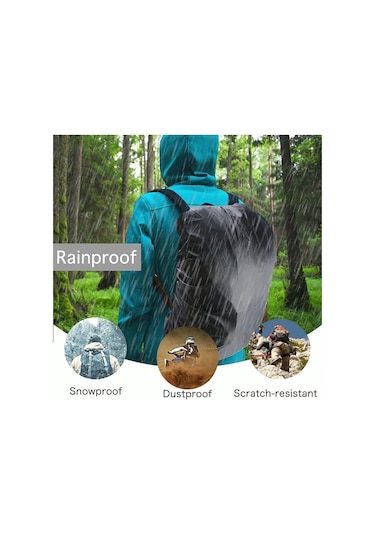 Ordu Yeşil Yağmur Kılıfı Sırt Çantası 15-25l Su Geçirmez Çanta Camo Taktik Açık Kamp Yürüyüş Tırmanma Toz Yağmur Kapağı