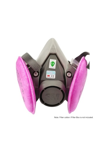 Trendooze Yüz Yüz Yarım Toz Spreyleme Solunum Sis Organik Maskesi Maske Maske Koruma Geçirmez Cihazı Boyama Anti 6200 3m Gm