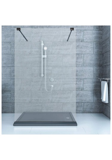 Duşakabin Sabit Cam Teleskopik Gergi Aparatları Siyah 60cm - 120 Cm Siyah