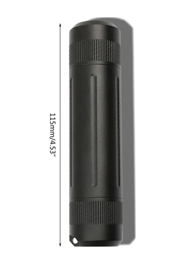 Maiyame Alüminyum Su Geçirmez Kapsül - İlaç, Vitamin Saklama Kutusu - Outdoor, Seyahat, Kamp İçin Dayanıklı Muhafaza Kabı Siyah