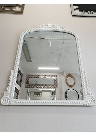 Ayna Denizi Lady White Model Beyaz Renk Dekoratif Ayna