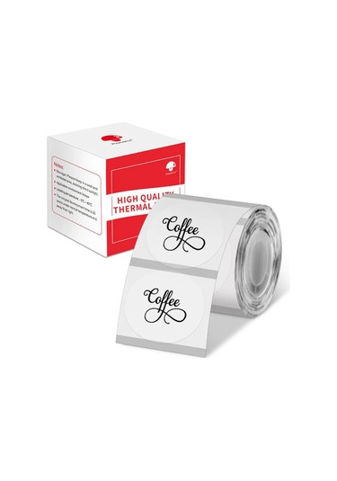 50 X 50 Mm Şeffaf Oval Termal Etiket 230 Adet - Phomemo M110/m120/m150/m200/m220/m221 150