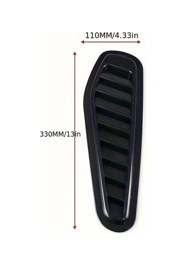 Besthome1 Evrensel Shark Blush Kaput Örtüsü Siyah - Hava Çıkışlı Şık Tasarım