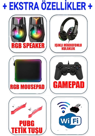 DMC N58X i5-3470 16 GB 1 TB HDD+256 GB SSD 4 GB R7 240 23.8" Masaüstü Oyuncu Bilgisayarı