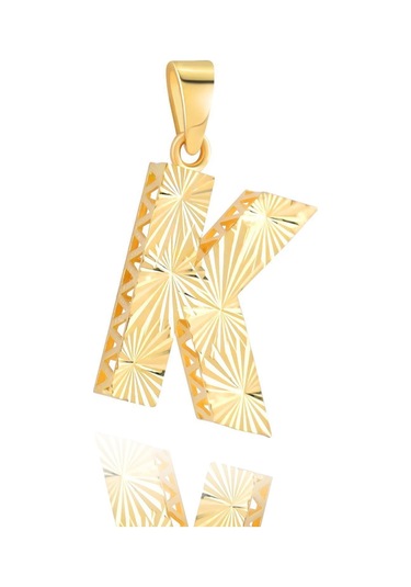 Nezihhan 14 Ayar Altın K Harfi Kolye