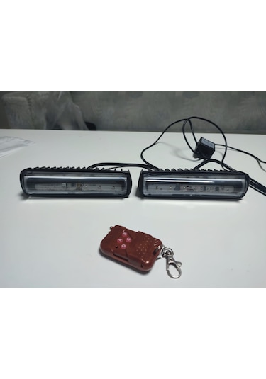 Çakar Lamba Mercekli Kırmızı-kırmızı Kumandalı 11 Mod