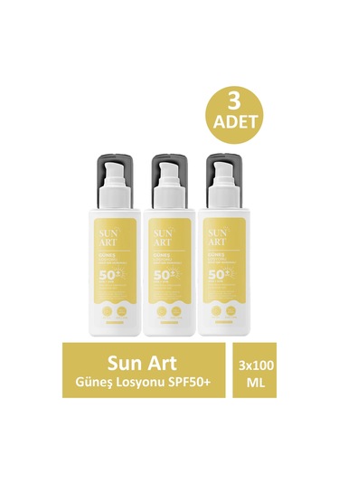 Sunart Güneş Losyonu Spf50+ 100 Ml 3 Adet