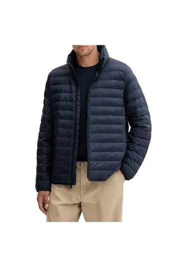 Erkek Regular Fit Kapitone Şişme Mont - Lacivert Dark Sapphire