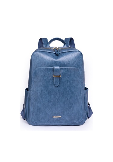 Retro Basit Kadın Sırt Çantası Moda Düz Renk Öğrenci Günlük Okul Çantası Büyük Kapasiteli Bayan Seyahat Sırt Çantası Yolcusiyah Diğer