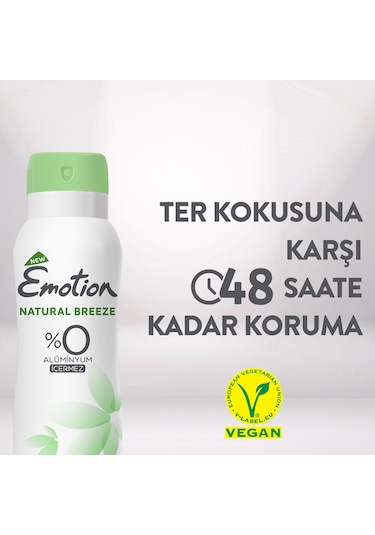 Emotion Natural Breeze Kadın Alüminyumsuz Vegan Deodorant 4x200 Ml