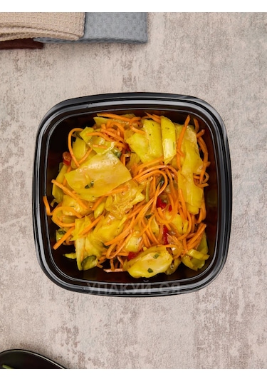 Upakuj-sa Tek Kullanımlık Plastik Kapaklı 10'lu Öğle Yemeği Kabı 144974991 100 adet