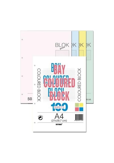 Bayındır A4 Pembe Kolej Yedek Kareli 50Yp N11.389