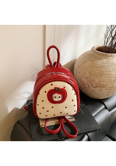 Lyon Karikatür Kırmızıpisi Sırtçantası Az Seyahat Sırtçantası Kirmizi Kırmızı