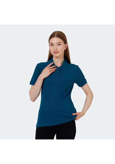 Slazenger VERA I Kadın Polo Yaka Petrol Tişört