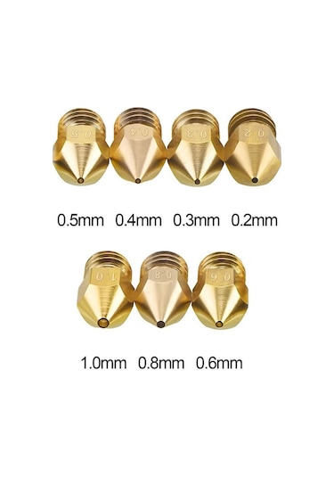 Koodmax 3d Yazıcı Printer Mk8 Extruder 1.75mm/ 0.8mm Baskı Kafası Nozzle
