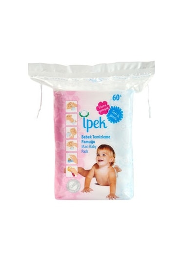 İpek Bebek Temizleme Pamuğu 720 Adet (12Pk*60)