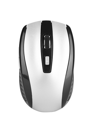 Ximistore9 Gümüş 6 Tuşlu Kablosuz Fare - Ergonomik Tasarım, 800-1600 Dpı Ayarlanabilir, 10m Alım Mesafesi, Optik Konumlandırma Pil Yok