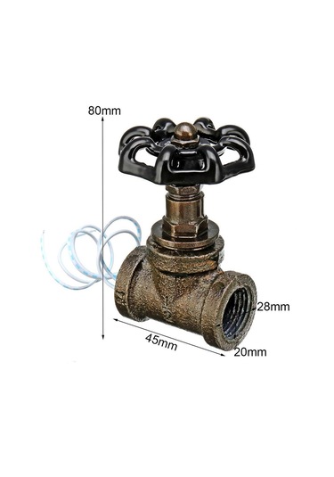 Homyl Steampunk Endüstriyel Işık Anahtarı Armatürleri 1/2 0.5