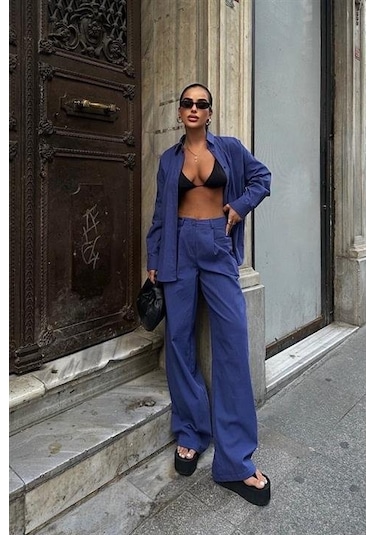 Larissa Çizgili Takım 9766 08 İndi Go