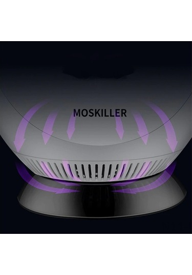 Pazly Usb Sinek Yakalama Lambası - Zehirsiz Uv Işık, Sessiz Taşınabilir, 8,86x6,30x4,57 Cm, Beyaz