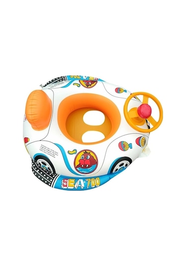 Ganzhoushop Yüzme Yüzme X Teslimatı Su Şişme Şekli Renkli Renk Rastgele Polis Koltuğu, Kalınlaşmış Halkası Direksiyonlu Çok Çocuk Arabası 60cm 60 : Jm Çok Renkli