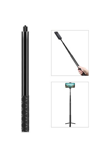 Sones Puluz 150cm Metal Selfie Çubuğu Monopod Insta360 One Rs / X2 / X3 / X4 İçin
