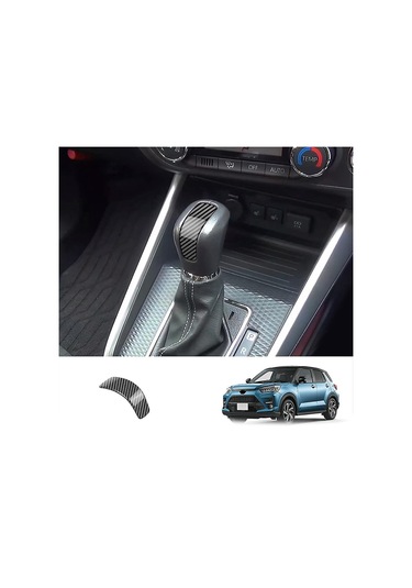 Toyota Raize A200 A210 2019-2022 İçin Karbon Fiber İç Vites Topuzu Kapağı Kaplaması - Kaiyi