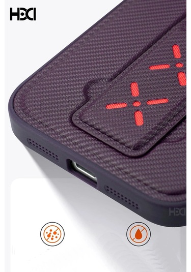 İphone 15 Hbc-248 Lima Standlı Kapak - Lacivert