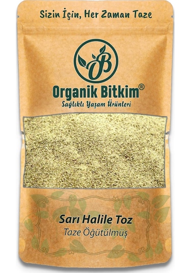 Organik Bitkim Toz Sarı Halile Toz 500 G