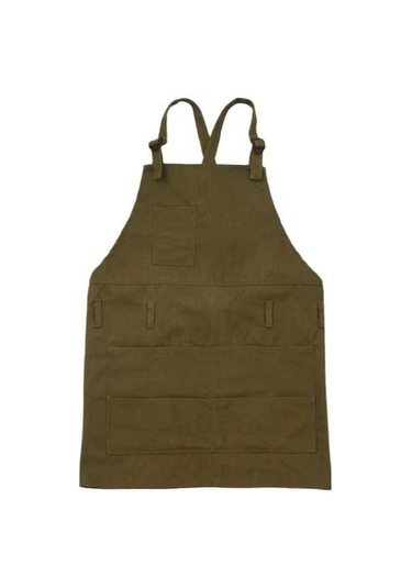 Ulzyvf Yetişkinler Yeşili Tuval Sanatçı Ordu Önlükleri Önlük Kadınlar İçin Erkekler Bahçe Ek Ordu Yeşili