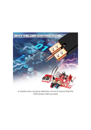 Vkemall 9v 40a Nokta Kaynak Kontrol Paneli Dıy Seti - Zaman Ve Akım Ayarlı, Dijital Ekran, Ayak Pedalı