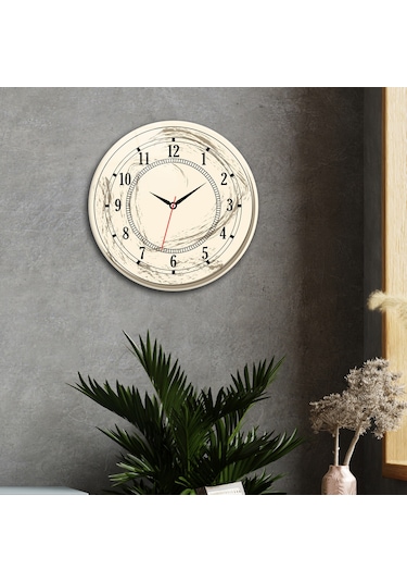 Decorita Cam Saat | Classic Cream | Çap40cm Çok Renkli
