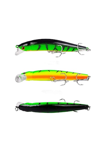 Valkyrie 20 Adet Karışık Minnow Crankbait Swimbait Rapala Sahte Yem Olta Seti Balık İğnesi