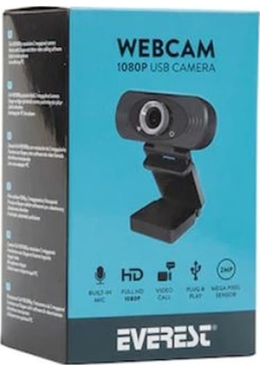 Everest SC-HD03 1080P USB Webcam USB Pc Kamera