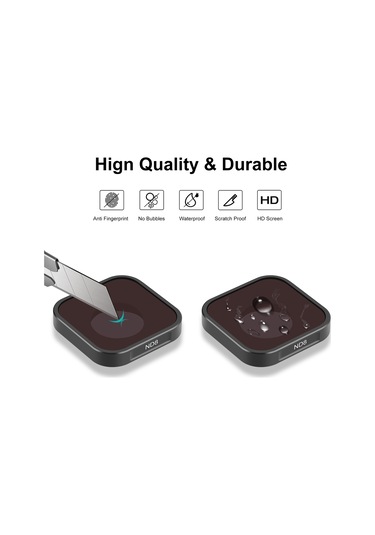 Springsun Puluz Pu920 5.5mm Nd8 3-stop Lens Filtresi 1.2 1.2in Nd Filtreler Optik Cam Su Geçirmez Çok Dayanıklı Kaplama İle Çizilmeye