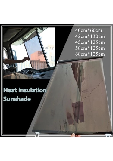 Xuweiwei Transparent 16 54x51 18inch Yaz Otomobil Rüzgarlık Güneşliği Gerilebilir Güneş Koruma Isı Yalıtım Perdesi