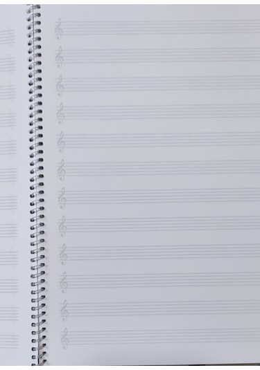 Müzik Defteri Büyük Boy 32 Yaprak Telli Spiralli