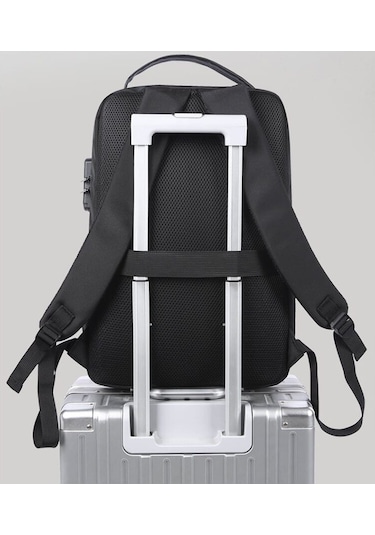 Arion-1330 Çok Amaçlı Büyük Kapasiteli Usb Şarj Portlu 15.6" Laptop Sırt Çantası Gri