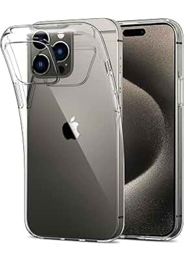 Apple İphone 16 Pro Kılıf Deluxe 2mm Şeffaf Silikon - Şeffaf Şeffaf