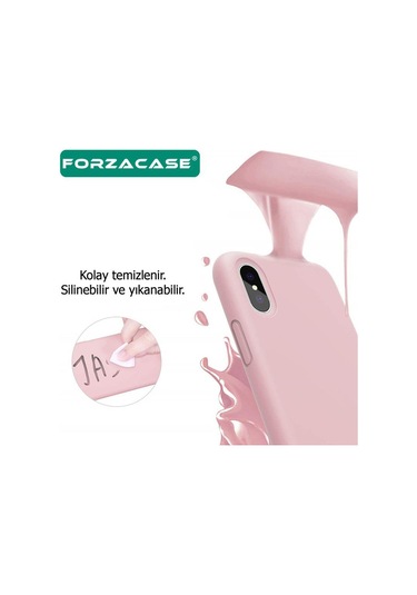 Forzacase Vivo Y17s İle Uyumlu Liquid Serisi İçi Kadife Lansman Silikon Kılıf Lila