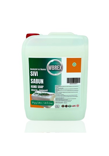 Wbrex Beyaz Sabun Besleyici ve Onarıcı Sıvı El Sabunu 5 L