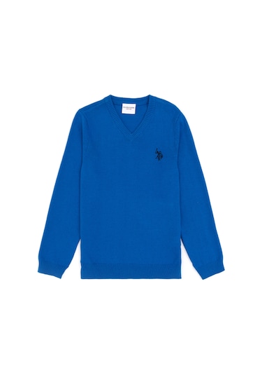 U.s. Polo Assn. Erkek Çocuk Kobalt Kazak /triko 50294200-vr077 Kobalt Mavi